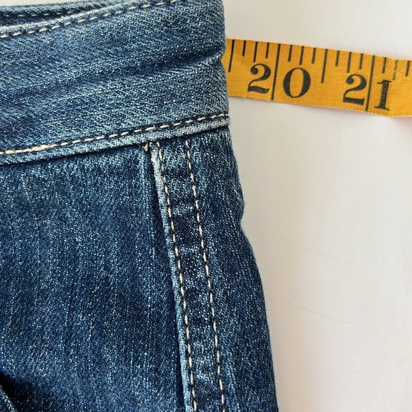 Eddie Bauer Denim Skirt 18 Medium Blue Wash Panel A-Line Front Pockets Retro. - Picture 13 of 15